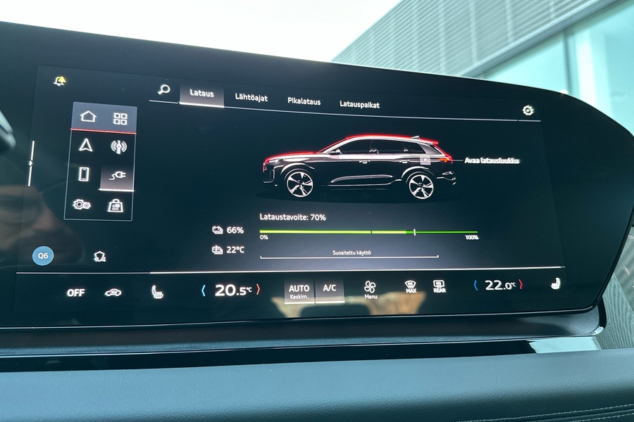 heti ajoon Audi Q6 e-tron