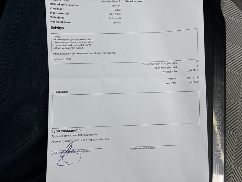 Mercedes-Benz E vaihtoauto