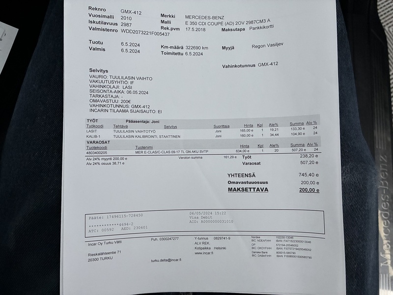 Mercedes-Benz E vaihtoauto