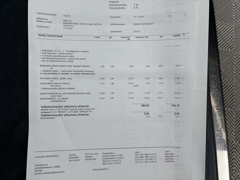 Mercedes-Benz E vaihtoauto