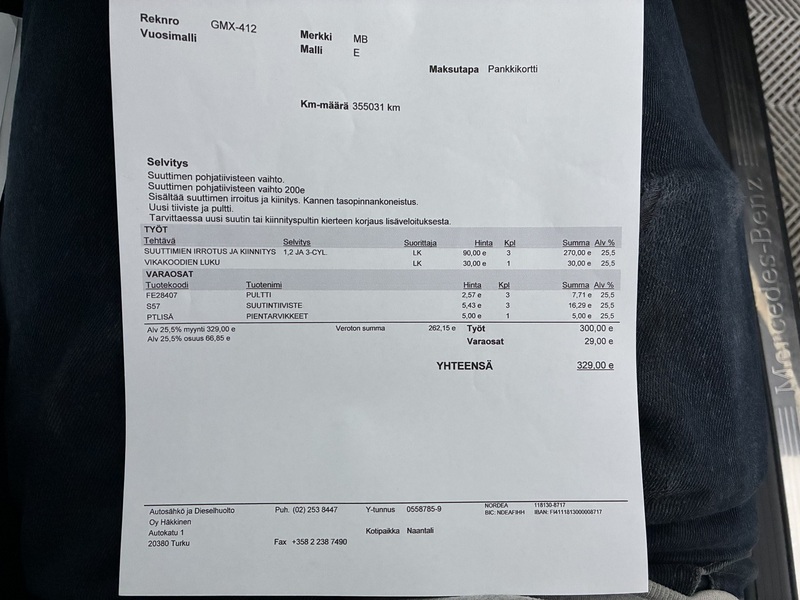 Mercedes-Benz E vaihtoauto