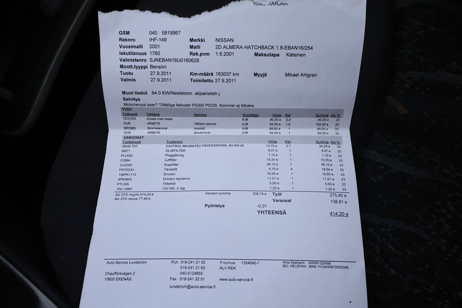 Nissan Almera vaihtoauto