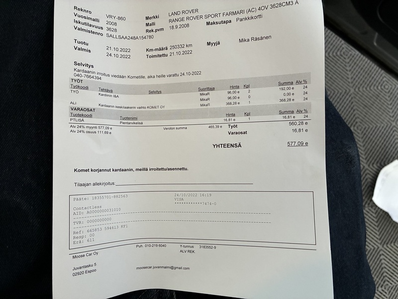 Land Rover Range Rover Sport vaihtoauto