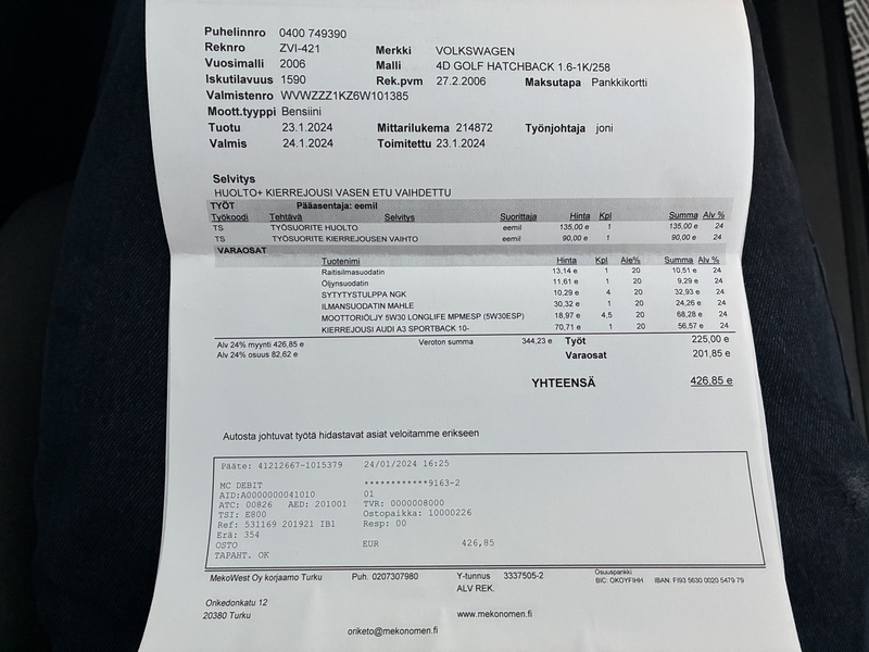 Volkswagen Golf vaihtoauto