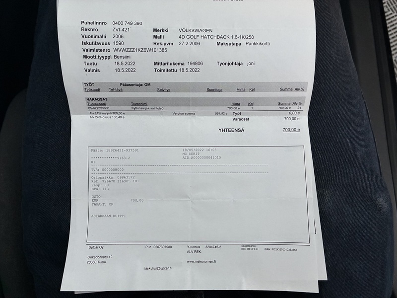 Volkswagen Golf vaihtoauto