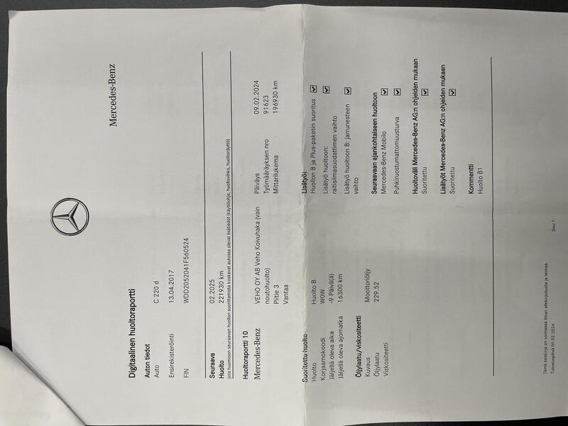 Mercedes-Benz C vaihtoauto