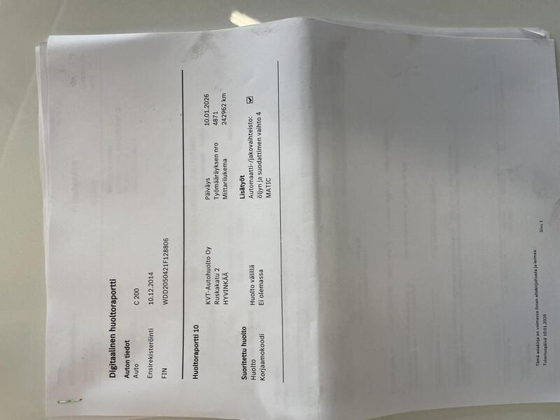 Mercedes-Benz C vaihtoauto