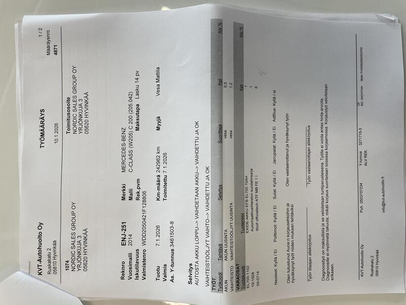 Mercedes-Benz C vaihtoauto