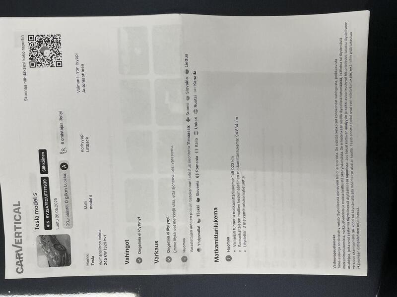 Tesla Model S vaihtoauto