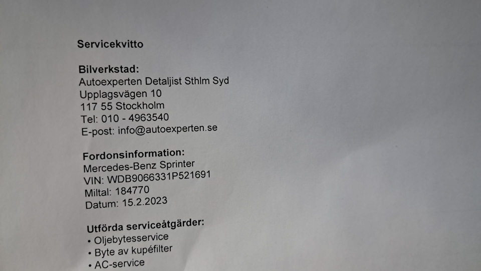 Mercedes-Benz Sprinter vaihtoauto