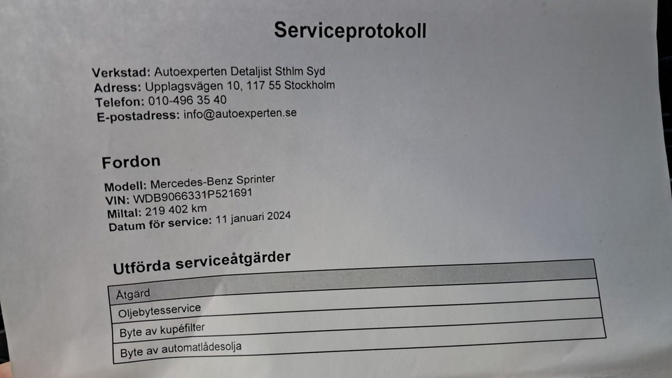 Mercedes-Benz Sprinter vaihtoauto