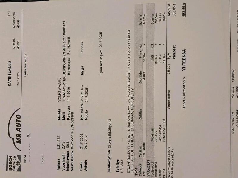 Volkswagen Transporter vaihtoauto