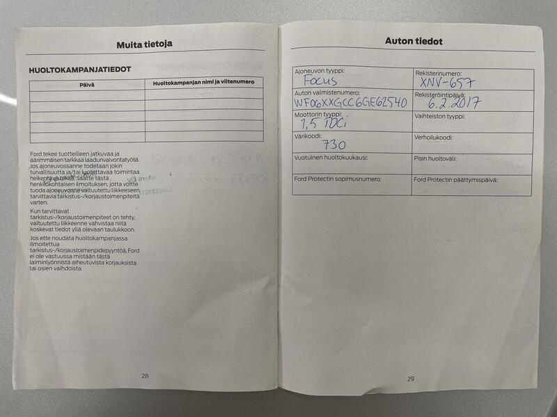 Ford Focus vaihtoauto