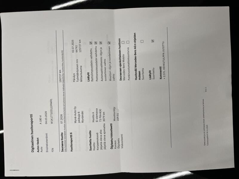 Mercedes-Benz A vaihtoauto