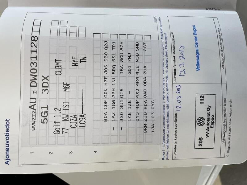 Volkswagen Golf vaihtoauto