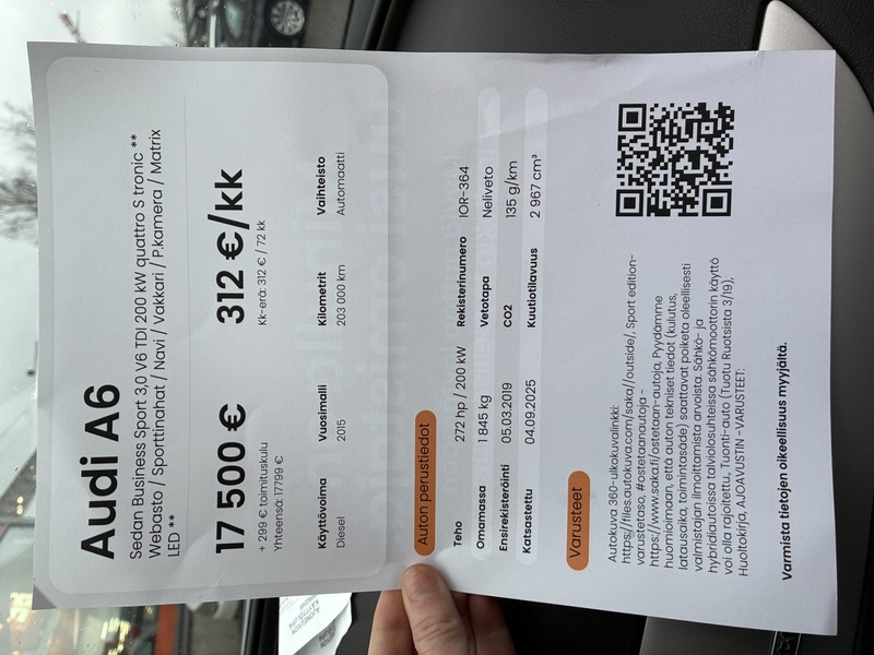 Audi A6 vaihtoauto