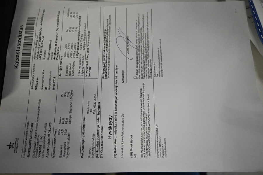 Mitsubishi Outlander vaihtoauto