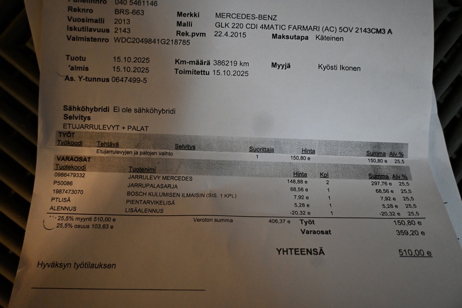 Mercedes-Benz GLK vaihtoauto