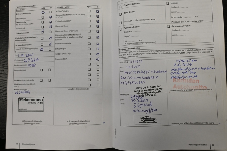 Volkswagen Caddy vaihtoauto