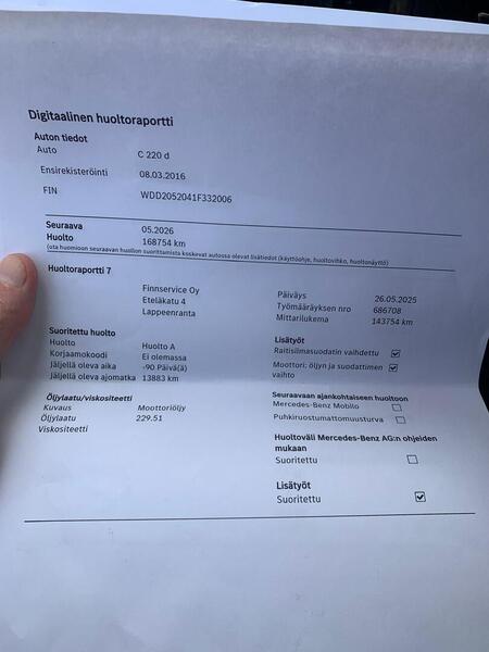 Mercedes-Benz C vaihtoauto