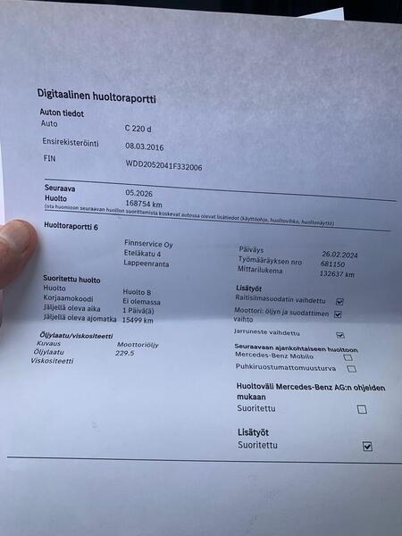 Mercedes-Benz C vaihtoauto