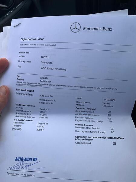 Mercedes-Benz C vaihtoauto