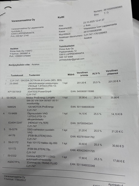 Skoda Octavia vaihtoauto