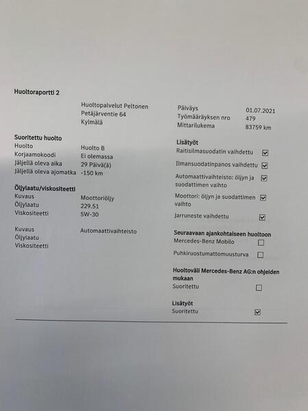 Mercedes-Benz CLA-sarja vaihtoauto