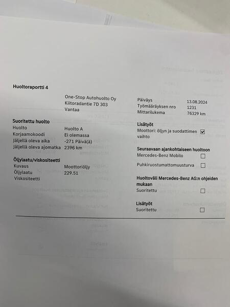 Mercedes-Benz A vaihtoauto