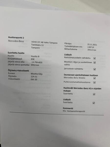 Mercedes-Benz A vaihtoauto