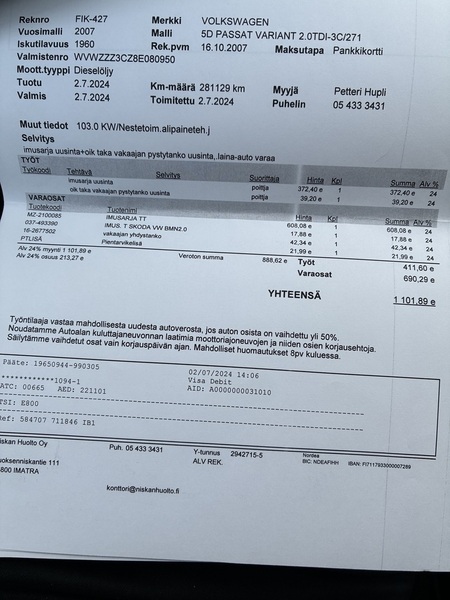 Volkswagen Passat vaihtoauto