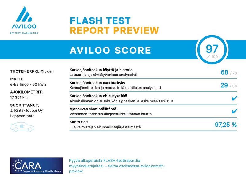 Citroën e-Berlingo vaihtoauto