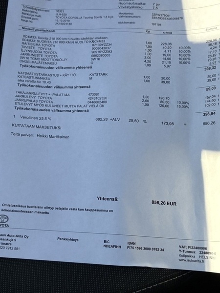 Toyota Corolla vaihtoauto