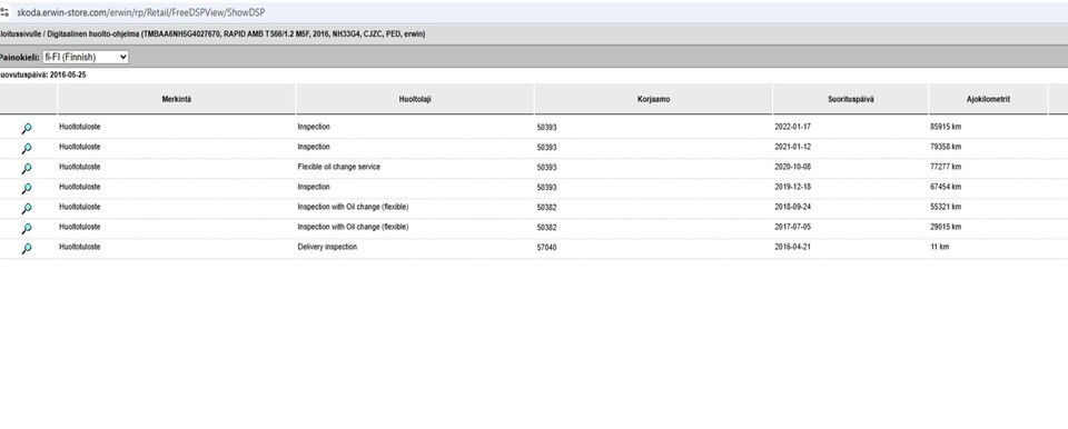 Skoda Rapid vaihtoauto