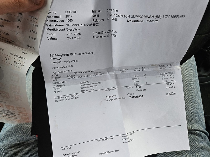 Citroën Jumpy vaihtoauto