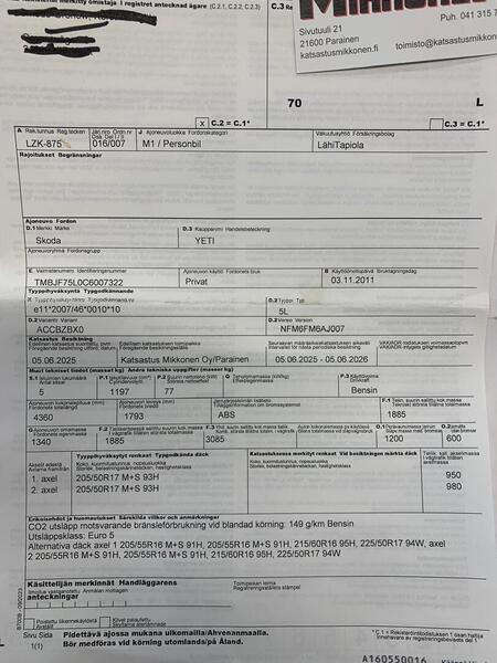 Skoda Yeti vaihtoauto