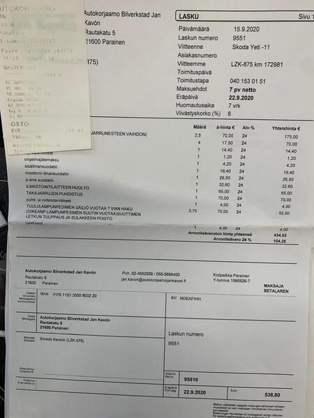 Skoda Yeti vaihtoauto