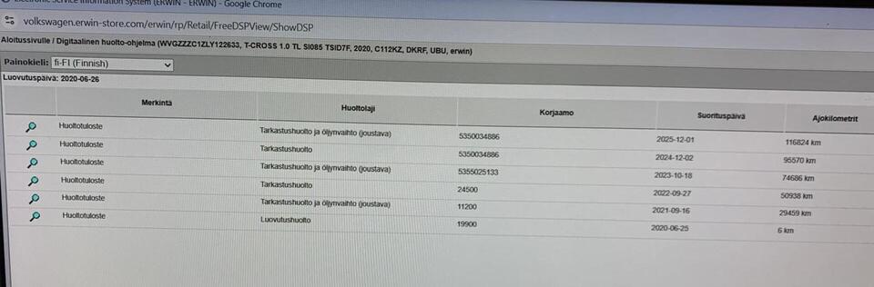 Volkswagen T-Cross vaihtoauto