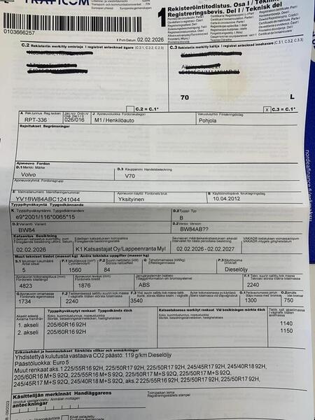 Volvo V70 vaihtoauto