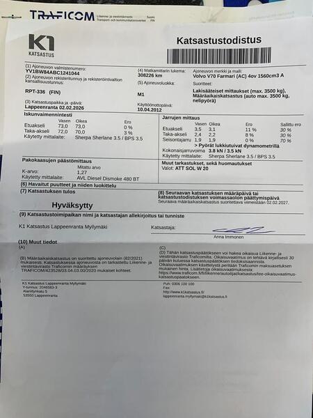 Volvo V70 vaihtoauto