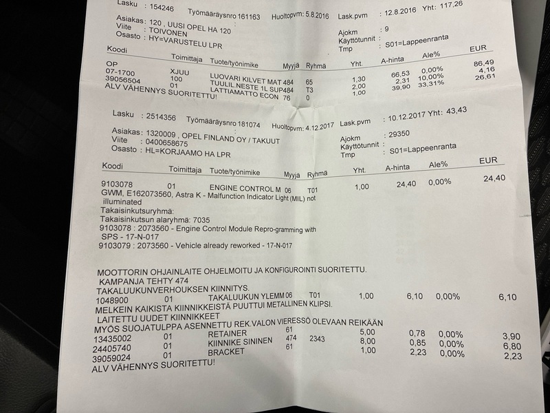 Opel Astra vaihtoauto