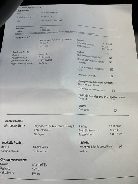 Mercedes-Benz C vaihtoauto