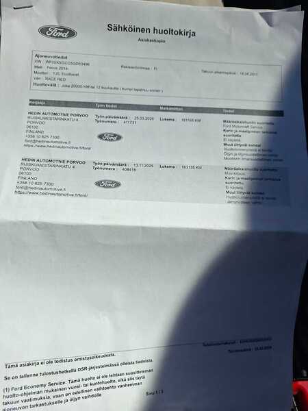 Ford Focus vaihtoauto