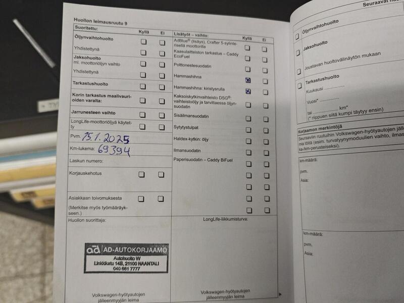 Volkswagen Caddy vaihtoauto