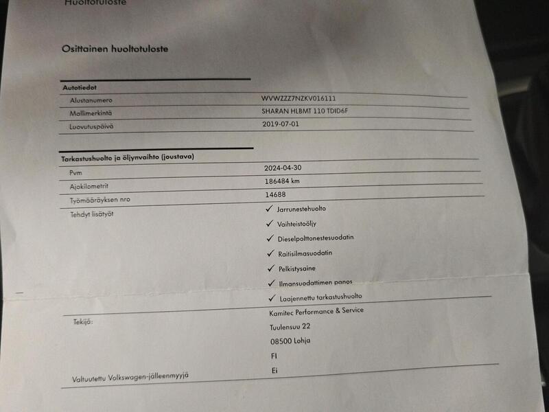 Volkswagen Sharan vaihtoauto