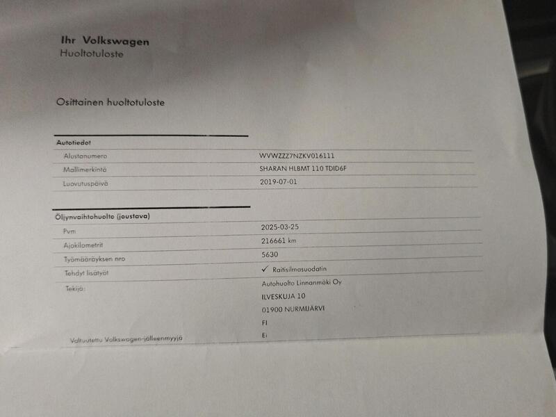 Volkswagen Sharan vaihtoauto