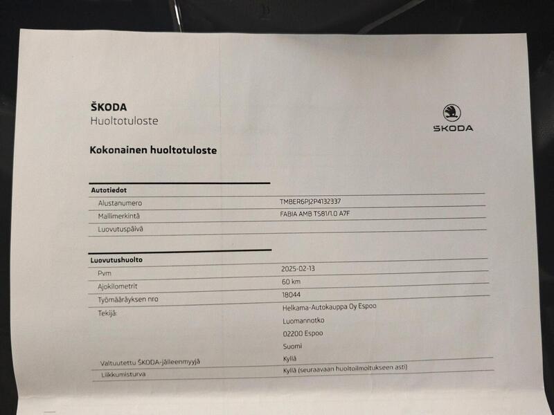 Skoda Fabia vaihtoauto