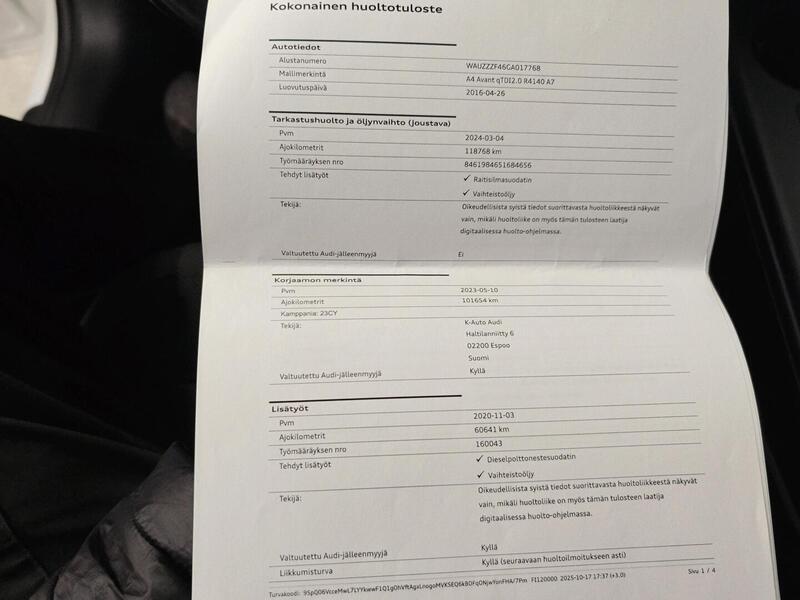 Audi A4 vaihtoauto