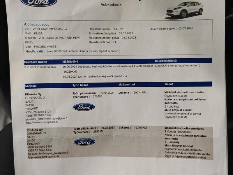 Ford Kuga vaihtoauto