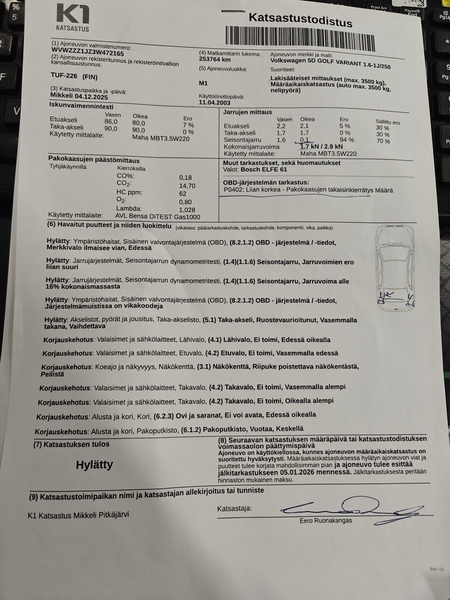 Volkswagen Golf vaihtoauto